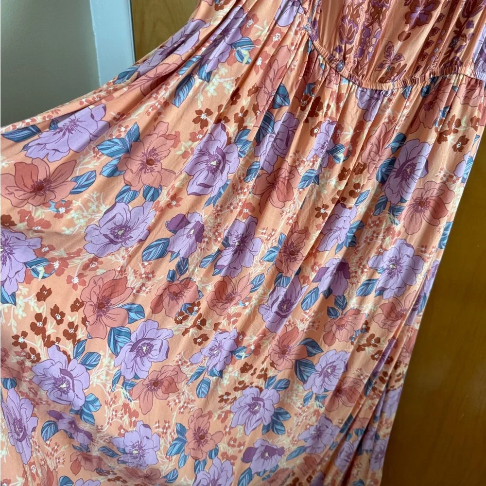 PinkBlush Tropical Summer Maxi Dress Pockets - Picture 5 of 6
